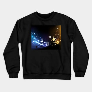 Abstract background with contrasting stars Crewneck Sweatshirt